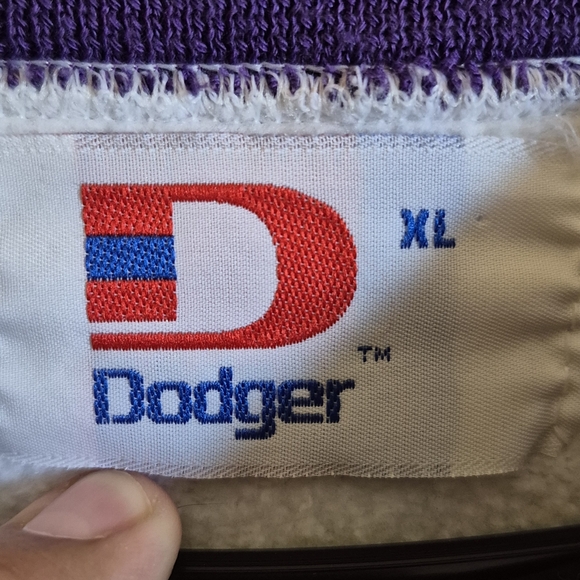 Vintage Gray Sweatshirt with Purple Trim - Picture 2 of 5